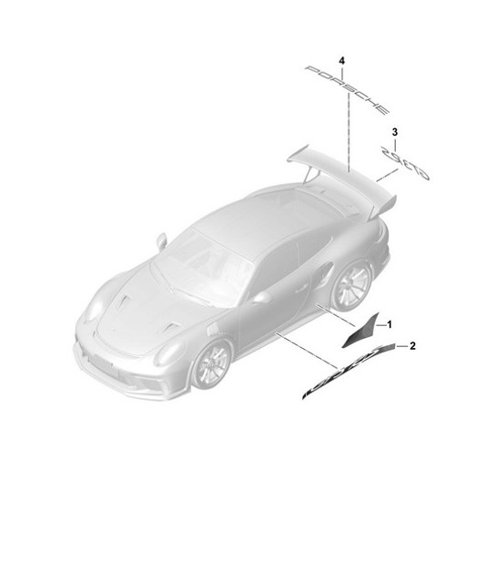 Diagram 810-030 Porsche 991 (911) MK1 2012-2016 Body