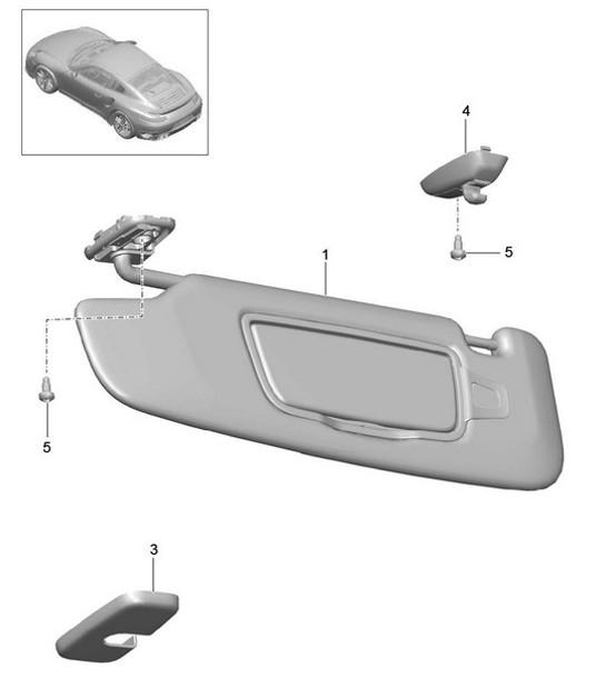 Diagram 807-065 Porsche 991 (911) MK1 2012-2016 Body