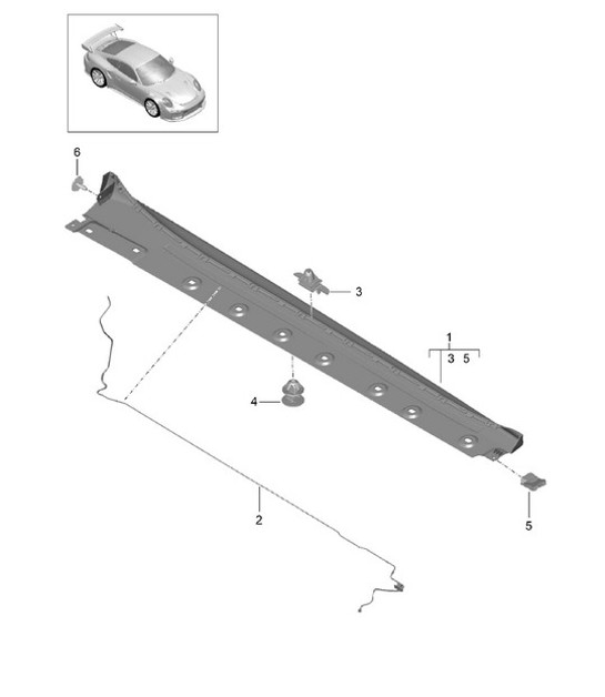 Diagram 810-010 Porsche 991 (911) MK2 2016-2019 Body