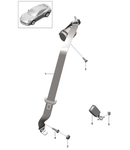 Diagram 812-006 Porsche 991 (911) MK1 2012-2016 Body