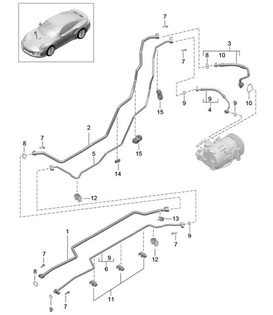 Diagram 813-027 Porsche 991 (911) MK2 2016-2019 Body