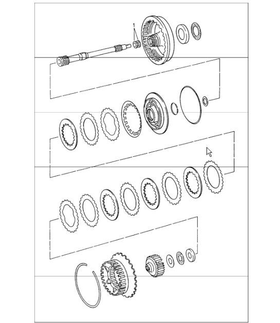 Diagram 340-00 Porsche 993 (911) (1994-1998) Transmission