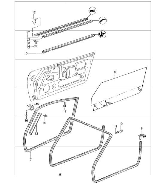 Diagram 804-05 Porsche 993 (911) (1994-1998) Carrozzeria