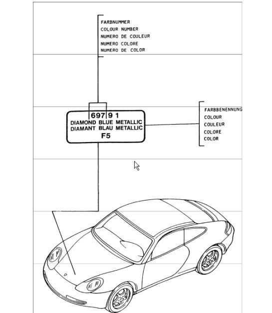 Diagram 004-00 Porsche 996 (911) (1997-2005) Accessories & others 