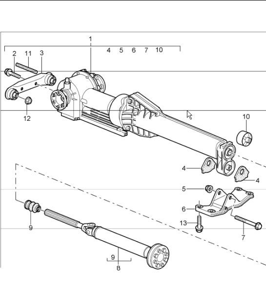 Diagram 305-10 Porsche 996 (911) (1997-2005) Transmission