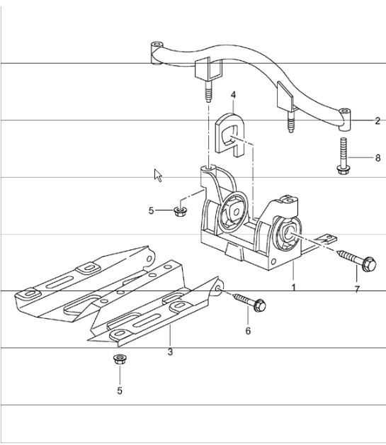 Diagram 370-01 Porsche 996 (911) (1997-2005) Transmission