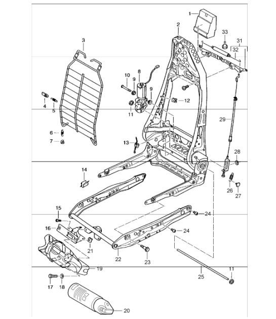 Diagram 817-15 Porsche 996 (911) (1997-2005) Body