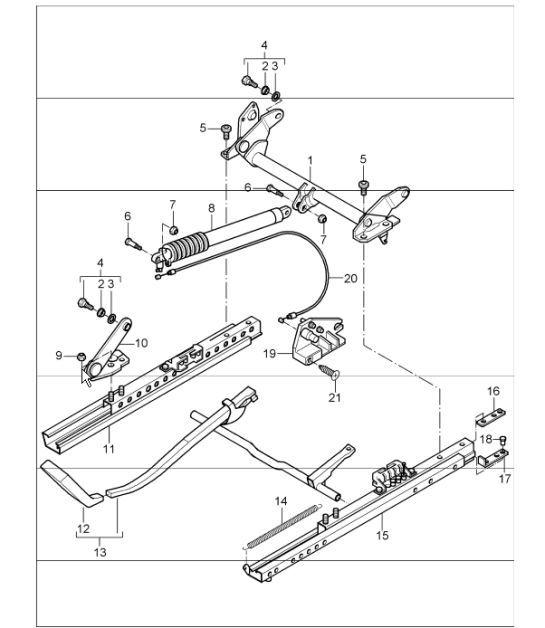 Diagram 817-18 Porsche 996 (911) (1997-2005) Body