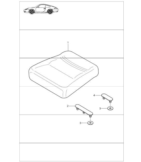 Diagram 817-80 Porsche 996 (911) (1997-2005) Body