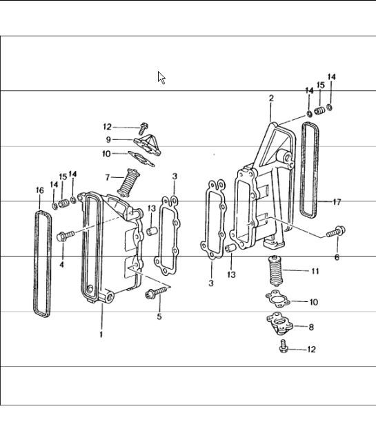 Diagram 103-05 Porsche 996 (911) (1997-2005) Motore