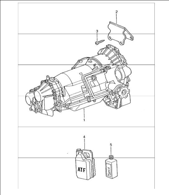 Diagram 320-00 Porsche 996 (911) (1997-2005) Transmission