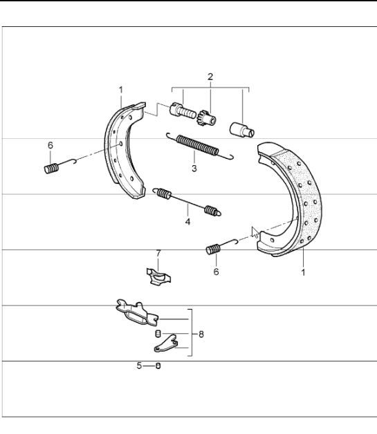 Diagram 603-05 Porsche 997 (911) MK1 2005-2008 Wielen, Remmen