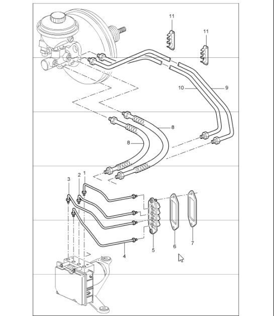 Diagram 604-06 Porsche 997 (911) MK1 2005-2008 Wheels, Brakes