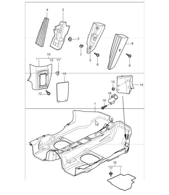 Diagram 807-02 Porsche 997 (911) MK1 2005-2008 Body