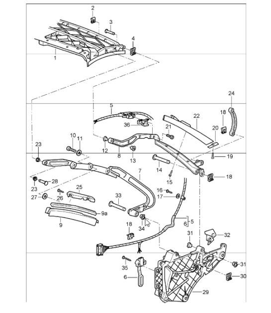 Diagram 811-07 Porsche 997 (911) MK1 2005-2008 Body