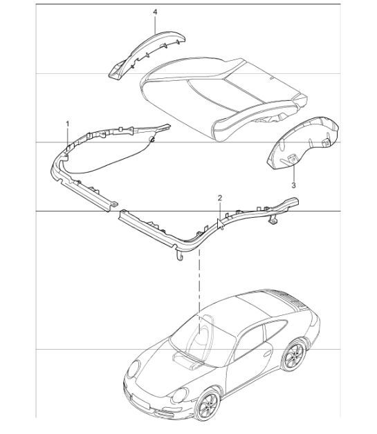 Diagram 817-24 Porsche 997 (911) MK1 2005-2008 Body