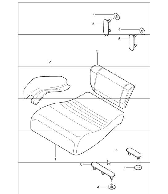 Diagram 817-54 Porsche 997 (911) MK1 2005-2008 Body