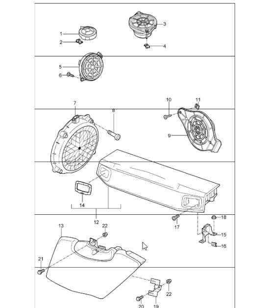 Diagram 911-05 Porsche 997 (911) MK1 2005-2008 Electrical equipment