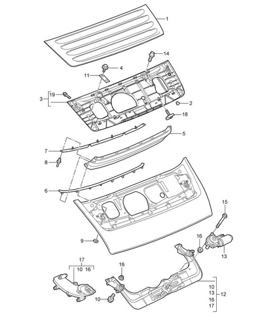 Diagram 803-007 Porsche 997 (911) MK2 2009-2012 Body