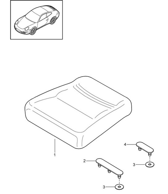 Diagram 817-050 Porsche 997 (911) MK2 2009-2012 Body