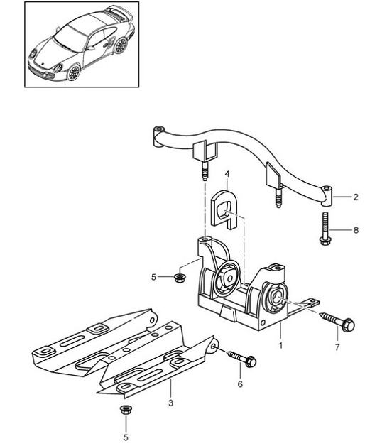 Diagram 306-000 Porsche 997 (911) MK2 2009-2012 Transmission