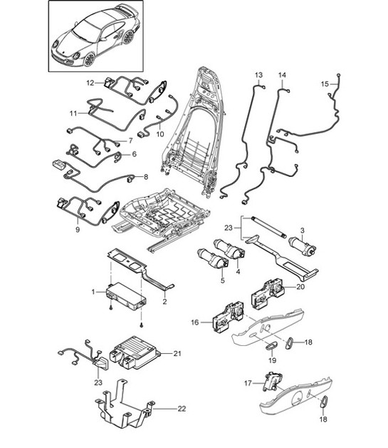 Diagram 817-010 Porsche 997 (911) MK2 2009-2012 Body