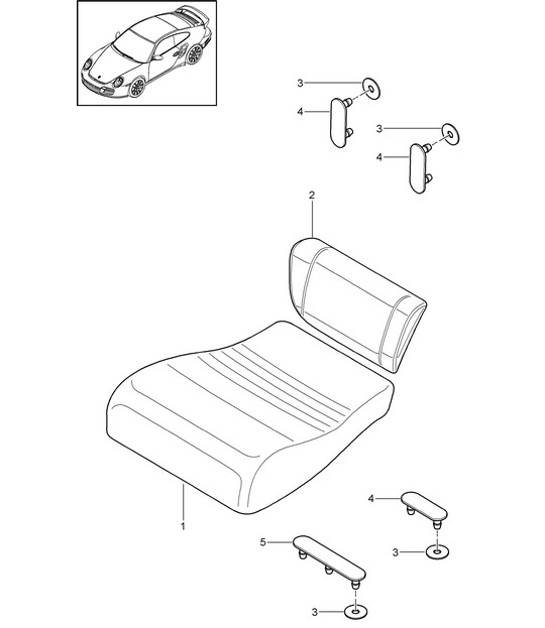 Diagram 817-054 Porsche 997 (911) MK2 2009-2012 Body