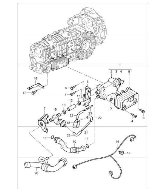 Diagram 307-00 Porsche 997 (911) MK1 2005-2008 Transmission