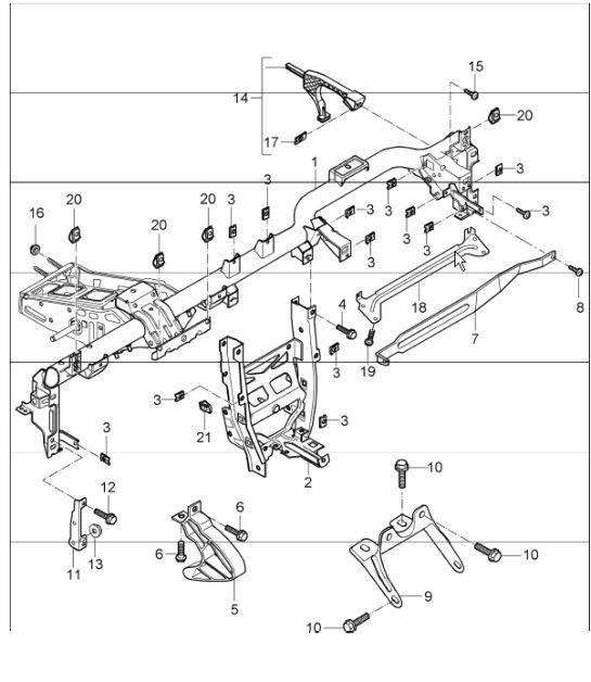 Diagram 809-04 Porsche 997 (911) MK1 2005-2008 Body