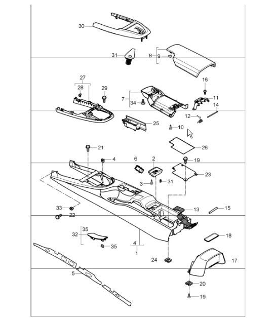 Diagram 809-20 Porsche 997 (911) MK1 2005-2008 Body