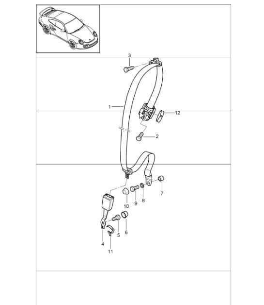 Diagram 812-06 Porsche 997 (911) MK1 2005-2008 Body