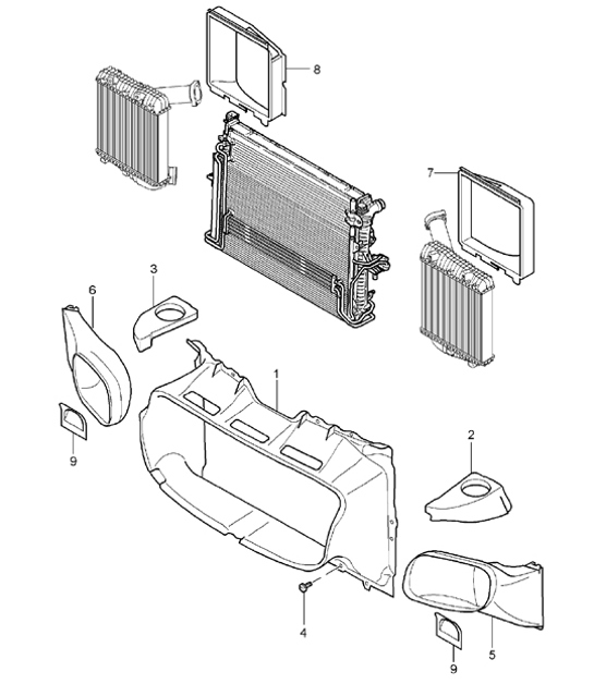 Diagram 105-35 Porsche Cayenne 9PA (955) 2003-2006 Engine