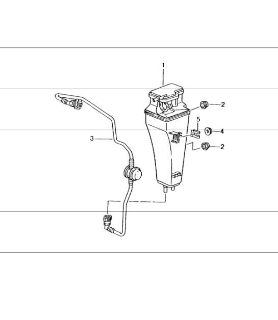 Diagram 201-20 Porsche 996 (911) (1997-2005) Fuel System, Exhaust System