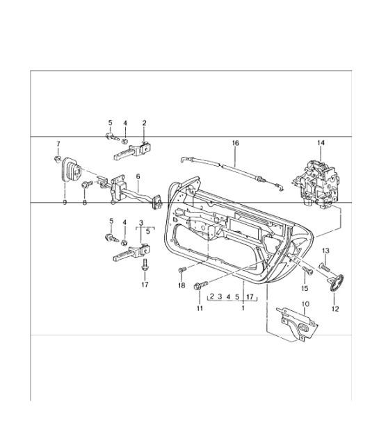 Diagram 804-00 Porsche 996 (911) (1997-2005) Carrosserie