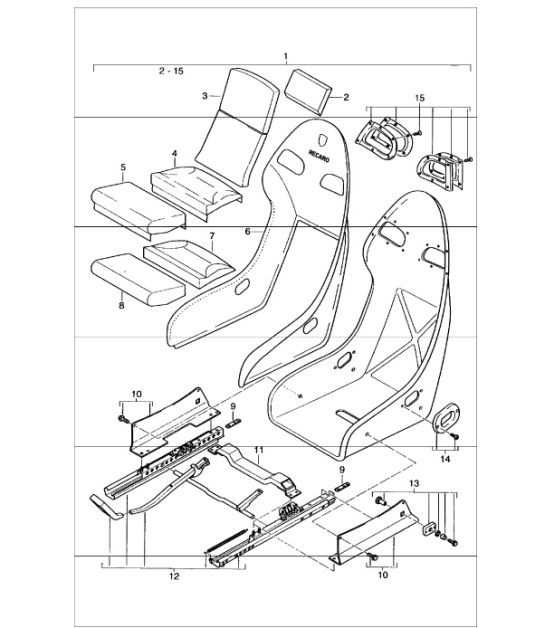 Diagram 817-95 Porsche 996 (911) (1997-2005) Body