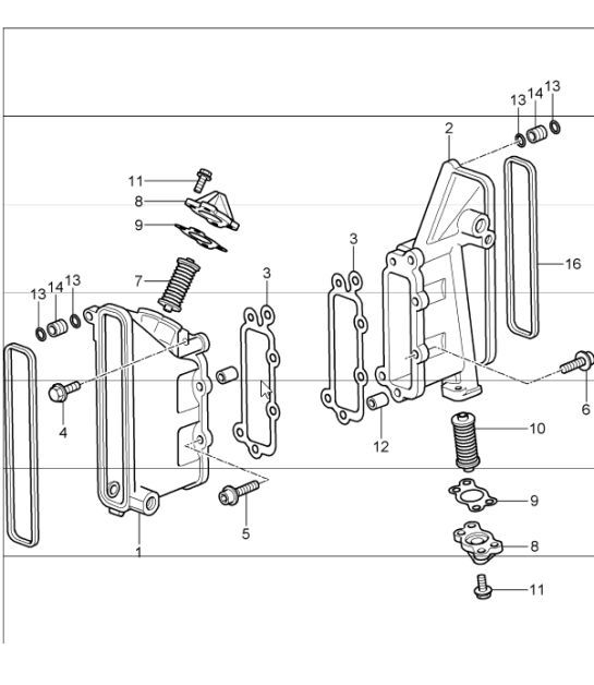 Diagram 103-06 Porsche 997 (911) MK1 2005-2008 Engine