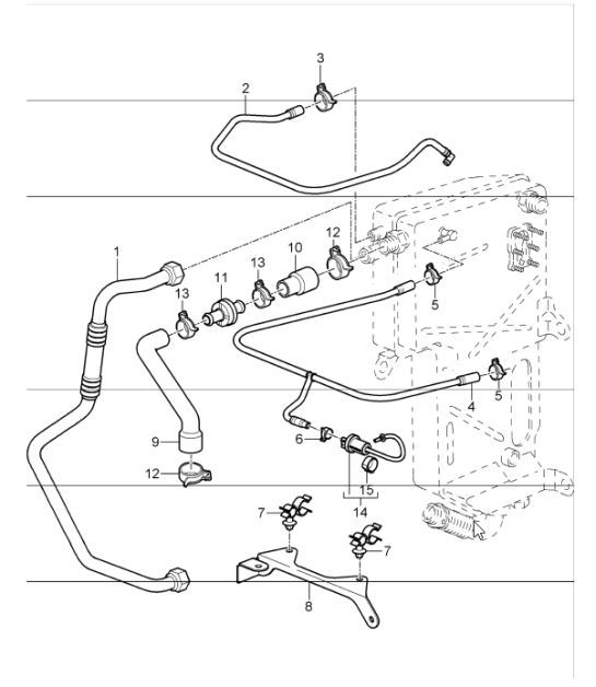 Diagram 104-06 Porsche 997 (911) MK1 2005-2008 Engine