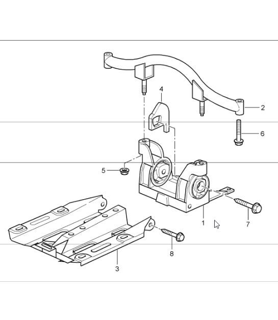 Diagram 306-00 Porsche 997 (911) MK1 2005-2008 Transmission