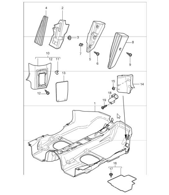 Diagram 807-02 Porsche 997 (911) MK1 2005-2008 Body