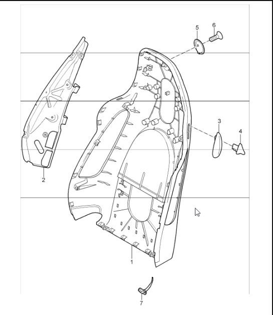 Diagram 817-30 Porsche 997 (911) MK1 2005-2008 Body