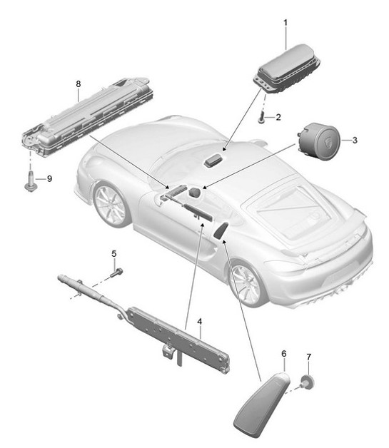 Diagram 812-050 Porsche Cayman 987C/981C (2005-2016) Body