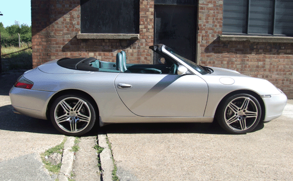 Porsche 996 / Cayman with Turbo wheels 